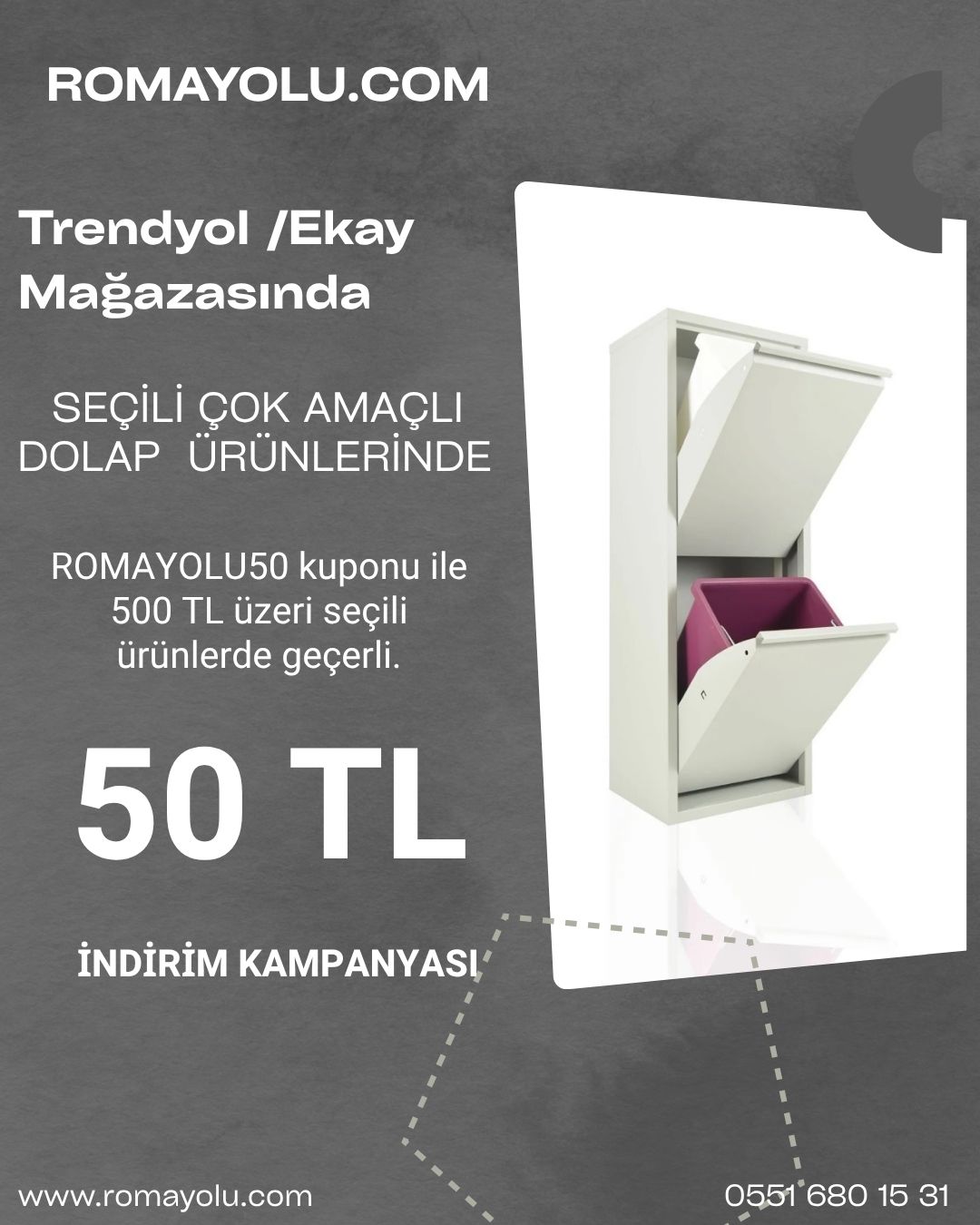 Ekay Mağzasında 50 TL İndirim Kuponu kampanya görseli