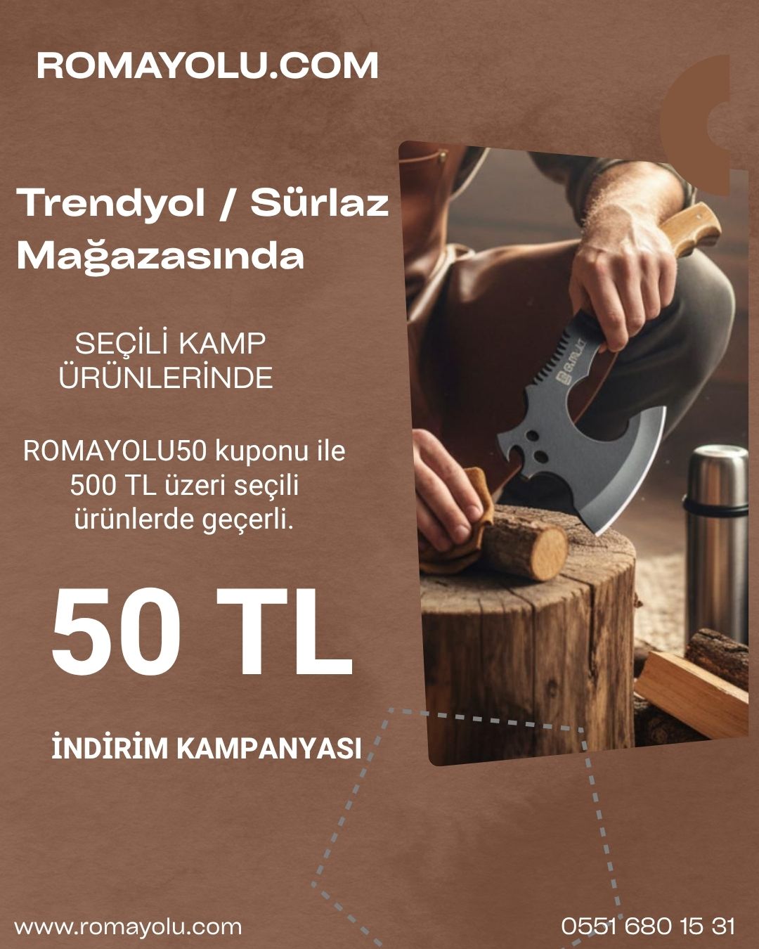 Sürlaz Mağzasında 50 TL İndirim Kuponu kampanya görseli