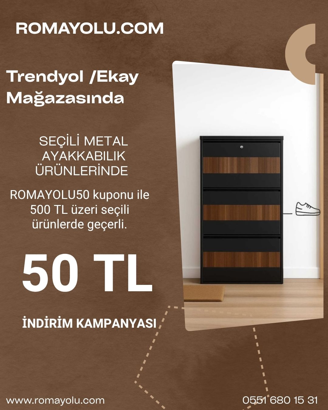 Ekay Mağzasında 50 TL İndirim Kuponu kampanya görseli